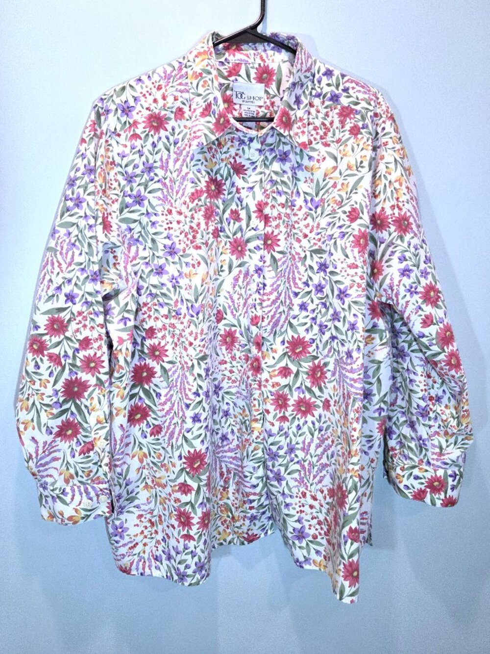 NWOT Tog Shop Floral Button Down Shirt Size 2X
